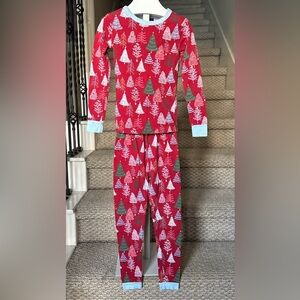 $44 BedHead Pajamas Kid's Girl's Red Christmas Tree Pajama Set Size 6